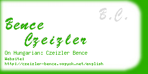 bence czeizler business card